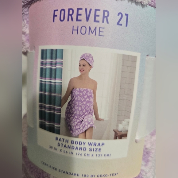 Forever 21 Home Purple Bath Body Wrap - Picture 3 of 5
